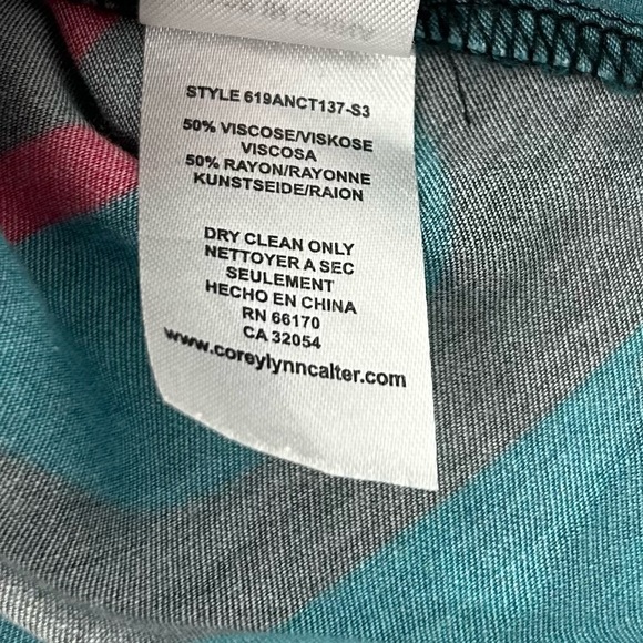 Corey Lynn Calter Geometric Blouse Large - Picture 5 of 5